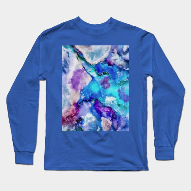 Abstract watercolor Long Sleeve T-Shirt by CatyArte